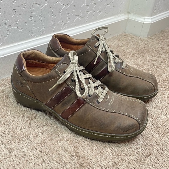 Skechers 4400 Vintage 90’s Y2K Brown Leather Lace-Up Driver Shoes Men\'s Size 8 main image 9